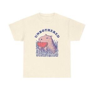 Threadless Cream Capybara Graphic Tee